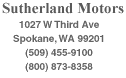 Sutherland address and phone info.